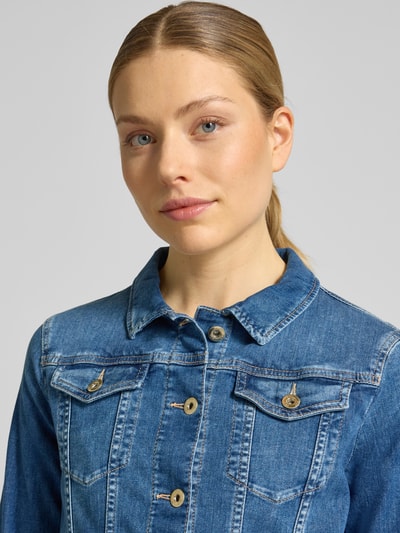 Brax Regular Fit Jeansjacke aus Baumwoll-Mix Modell 'MIAMI' Dunkelblau 3