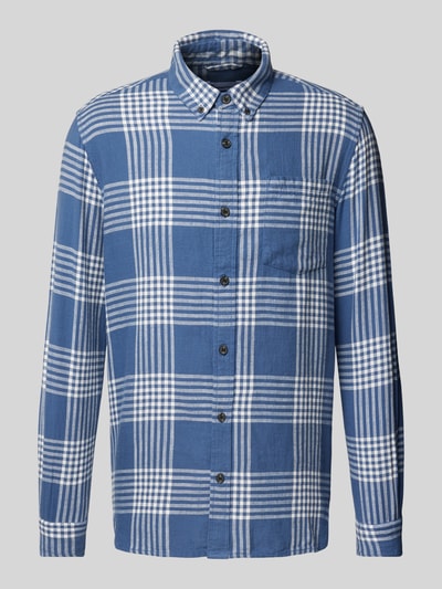 Knowledge Cotton Apparel Koszula casualowa o kroju regular fit z kołnierzykiem typu button down Niebieski 2