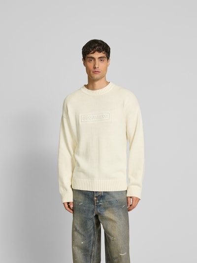 Dsquared2 Pullover in Strick-Optik Offwhite 4