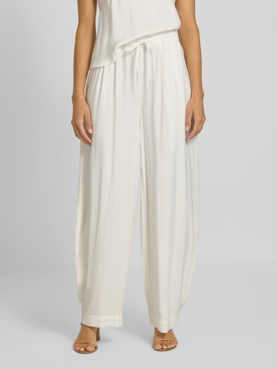 Gestuz Spodnie materiałowe z elastycznym pasem model ‘camila’ Beżowy 4