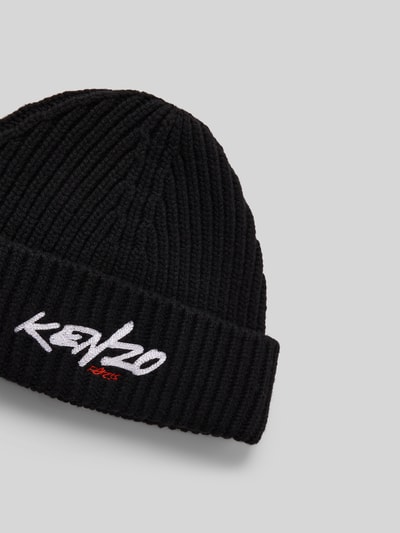Kenzo Beanie aus Woll-Mix Black 3