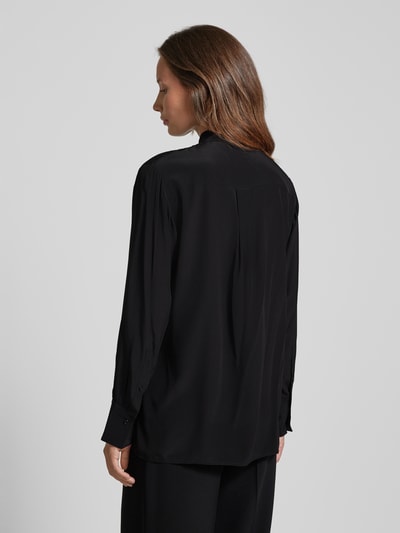 BOSS Zijden blouse met strikdetail, model 'Bryon' Zwart - 5