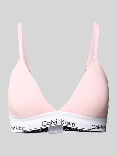 Calvin Klein Underwear Triangel-BH mit Label-Bund Hellrosa 1