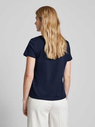 Tom Tailor T-shirt van katoen met motiefprint Marineblauw - 5