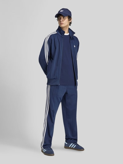 adidas Originals Regular Fit Langarmshirt aus reiner Baumwolle Marine 1