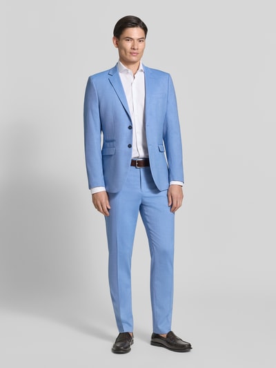 Selected Anzughose aus Wolle mit Bundfalte Hellblau 1