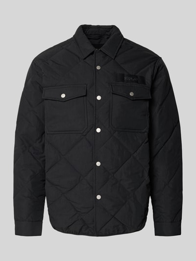 Replay Overhemdjack met kentkraag Zwart - 2