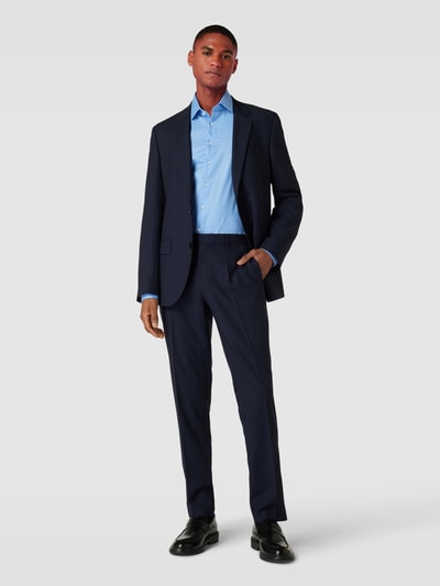 CK Calvin Klein Slim fit zakelijk overhemd met kentkraag, model 'Bari' Bleu - 1