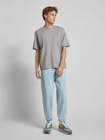 KARL KANI Sweatpants met logostitching Lichtblauw - 1