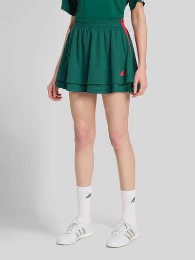 adidas Sportswear regular fit minirok met logo-applicatie Donkergroen - 4