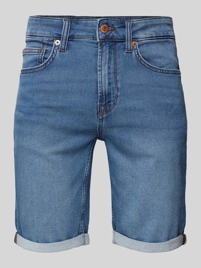 Only & Sons Jeansshorts in unifarbenem Design Blau 2