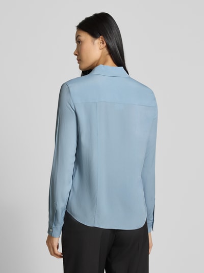 MAX&Co. Regular Fit Hemdbluse mit Seidenanteil Modell 'ATENEO' Bleu 5