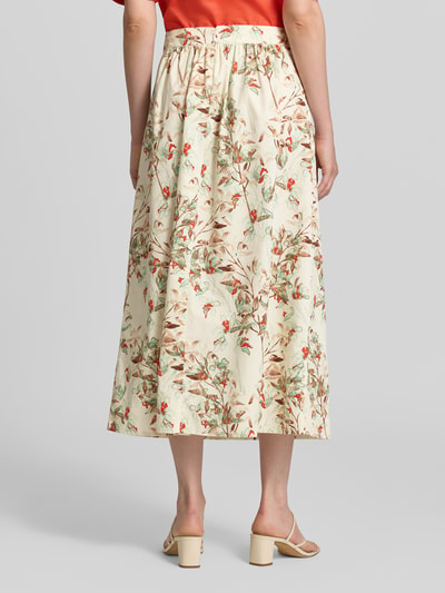 Fynch-Hatton Midirock im Allover-Look Modell 'BAMBOO' Offwhite 5