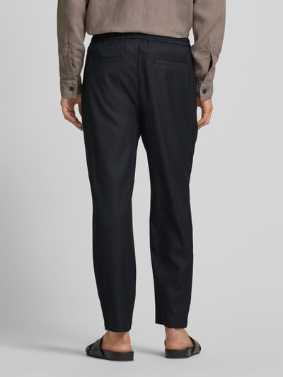 Casual Friday Relaxed Fit Stoffhose mit Tunnelzug Black 5