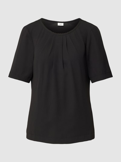 s.Oliver BLACK LABEL Blouseshirt met plooien Zwart - 2