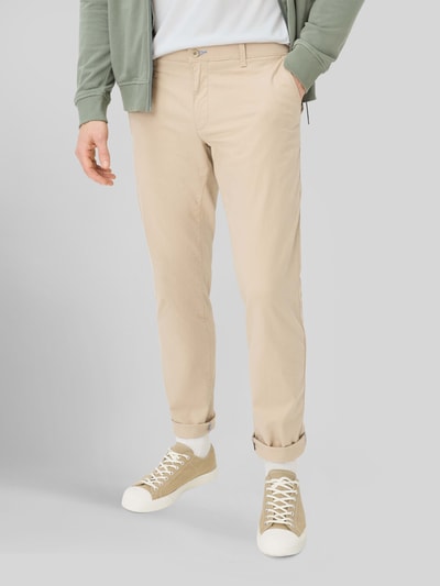 Brax Modern Fit Chino aus Baumwoll-Mix Modell 'Fabio' Beige 4