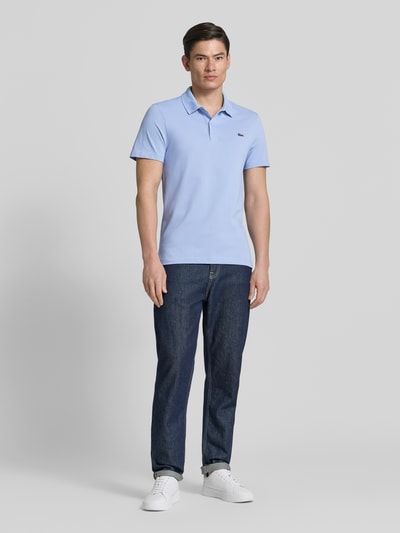 Lacoste Regular Fit Poloshirt aus Baumwoll-Mix Rauchblau 1