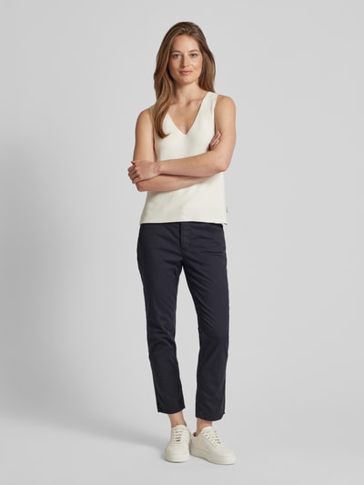 MAC Slim fit jeans in effen design, model 'MELANIE' Donkerblauw - 1