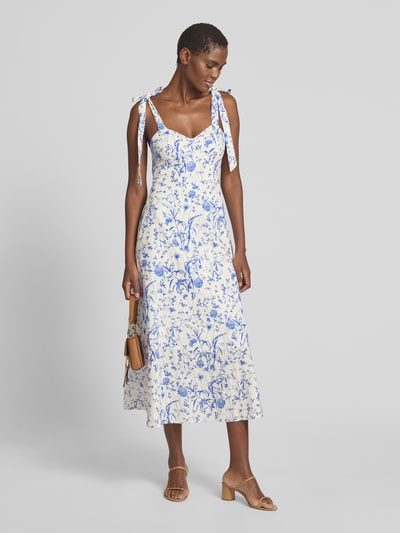 YAS Cocktailkleid mit Herz-Ausschnitt Modell 'ELIN' Blau 1