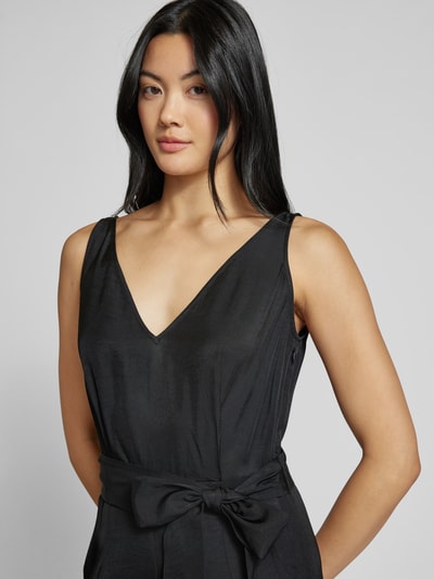 Ivy Oak Jumpsuit mit Bindegürtel Modell 'PATRICIA' Black 3