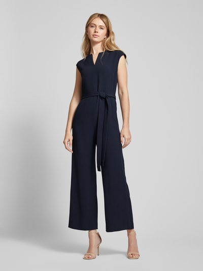 BOSS Jumpsuit mit Bindegürtel Modell 'DIMPA' Marine 4