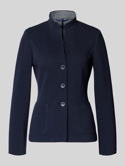 Produktfoto, Slim Fit Blazer mit Stehkragen von White Label, mieszanka bawełny, krój slim fit, nakładane kieszenie, taliowany, listwa guzikowa, długość tyłu w rozmiarze 36: 62 cm, szerokość w rozmiarze 36: 46 cm, długość rękawów w rozmiarze 36: 65 cm