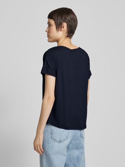 More & More T-shirt met boothals Marineblauw - 5