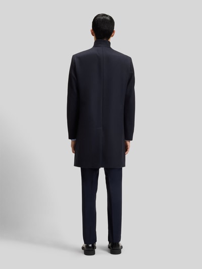 HUGO Regular Fit Wollmantel mit Stehkragen Modell 'MINTRAX2541' Marine 5