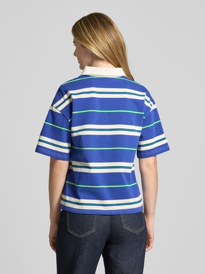 LOLLYS LAUNDRY Loose Fit Poloshirt mit überschnittenen Ärmeln Modell 'Ulma' Royal 5