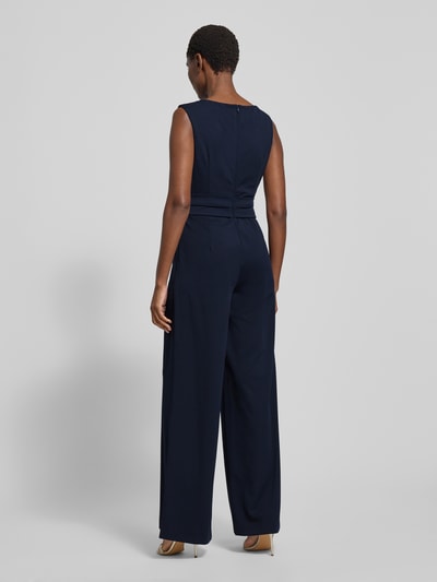 Vera Mont Jumpsuit mit U-Boot-Ausschnitt Dunkelblau 5