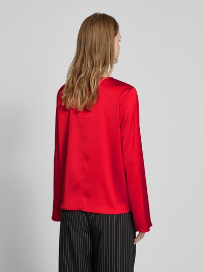 Jake*s Collection Oversized Bluse aus Satin Rot 5