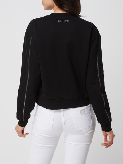 Guess Sweatshirt mit Logo-Applikation Modell 'Gurli' Black 5