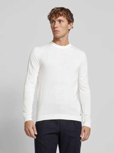 Roy Robson Gebreide pullover met ronde hals Offwhite - 4