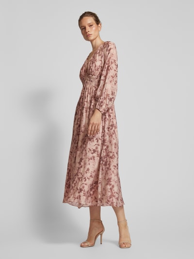 Jake*s Collection Maxikleid mit Smok-Details Rose 4