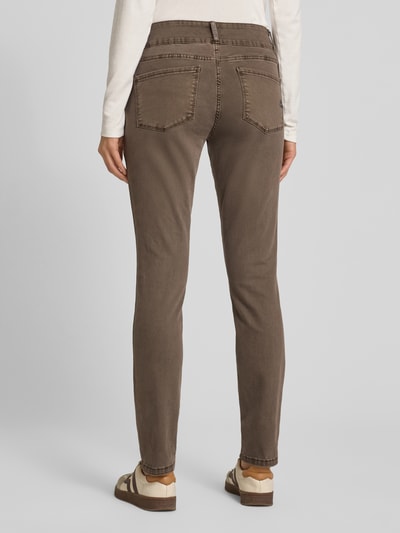 Buena Vista Cropped Hose mit Eingrifftaschen Modell 'TUMMYLESS Z CROPPED' Taupe 5
