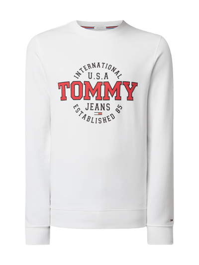 Tommy Jeans Sweatshirt mit Logo Print weiss online kaufen