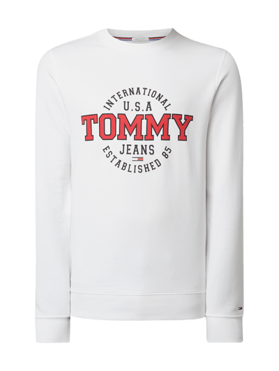 Tommy Jeans Sweatshirt mit Logo-Print  Weiss 2