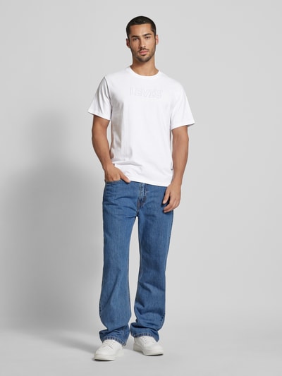 Levi's® Relaxed fit T-shirt met labelstitching Wit - 1