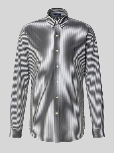 Polo Ralph Lauren Freizeithemd mit Knopfleiste Hellgrau 2