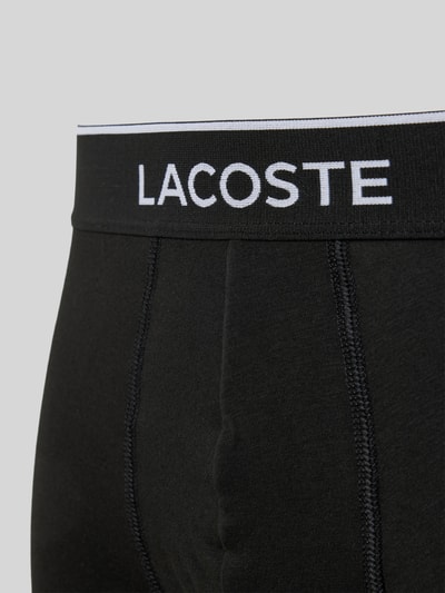 Lacoste Obcisłe bokserki z elastycznym pasem z logo Czarny 2