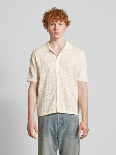 Jack & Jones Regular Fit Freizeithemd mit Polokragen Modell 'TYLER' Offwhite 4