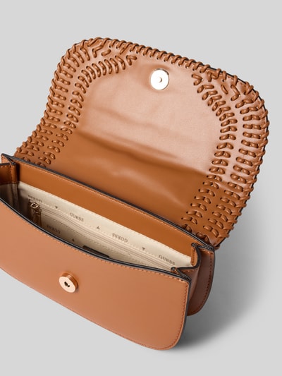 Guess Crossbodytas met labeldetail, model 'TATUM' Cognac - 5