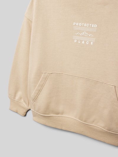 Mango Hoodie mit Kapuze Modell 'protect' Beige 2