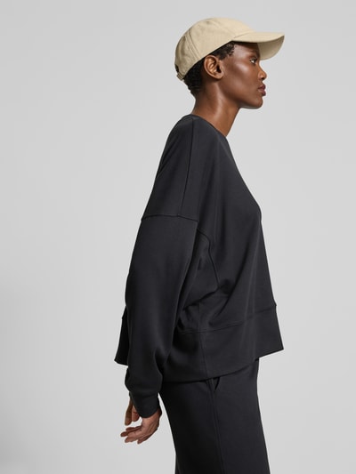 Juvia Oversized Sweatshirt aus Baumwolle Black 3