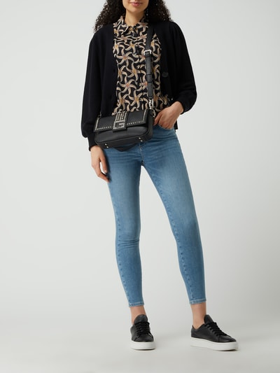 Scotch & Soda Bluse mit floralem Muster  Marine 1