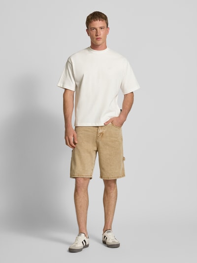 PROHIBITED T-Shirt mit Rundhalsausschnitt Offwhite 1