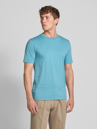 BOSS Regular Fit T-Shirt aus reiner Baumwolle Modell 'THOMPSON 01' Bleu 4
