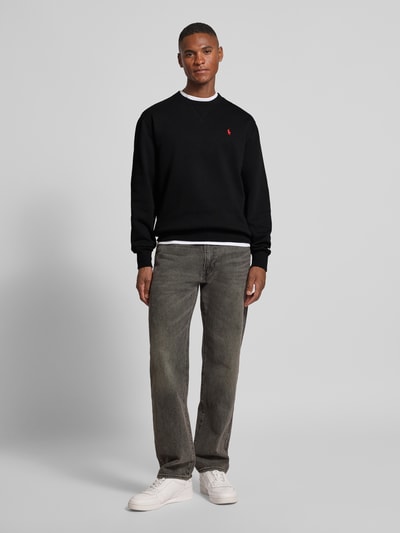 Polo Ralph Lauren Sweatshirt met labelstitching Zwart - 1