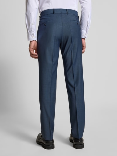 CG - Club of Gents Slim fit pantalon met persplooien, model 'Cole' Metallic blauw - 5