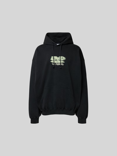 VETEMENTS Oversized Hoodie mit Motiv-Print Black 2